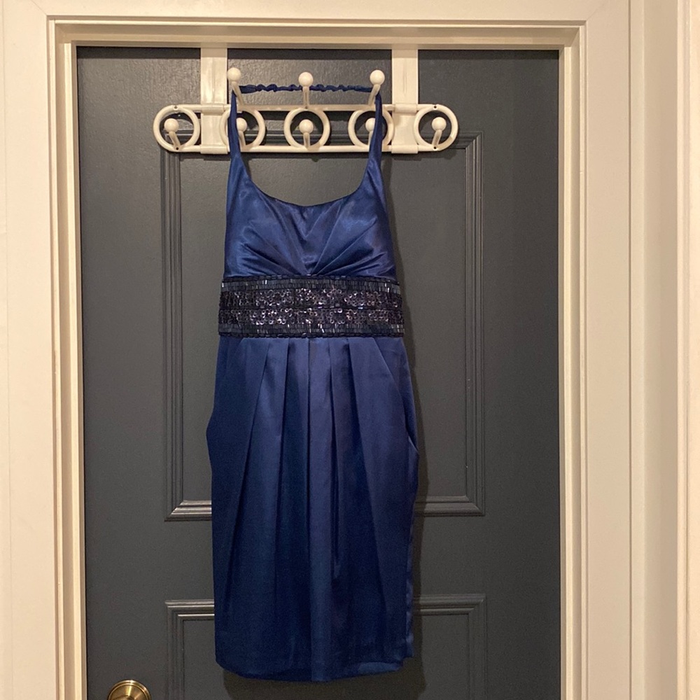 B Darlin Navy Blue holiday dress